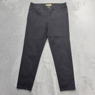 Democracy Jeans Womens 12 Black Ab Solution Slim Leg Stretch Denim Pants