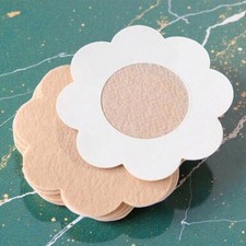 20 pcs Flower Nipple Covers Pasties Reusable Petal Stick On Adhesive Bra Women