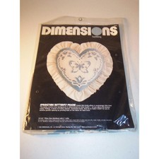 Dimensions Springtime Butterfly Heart Pillow Kit Twilling New 12"x 12" -0915T22