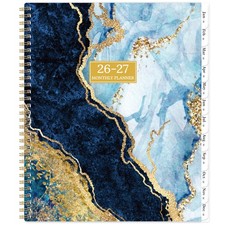 2026-2027 Monthly Planner/Calendar - Jan. 2026 - Dec. 2027, 2 Year A4, Blue
