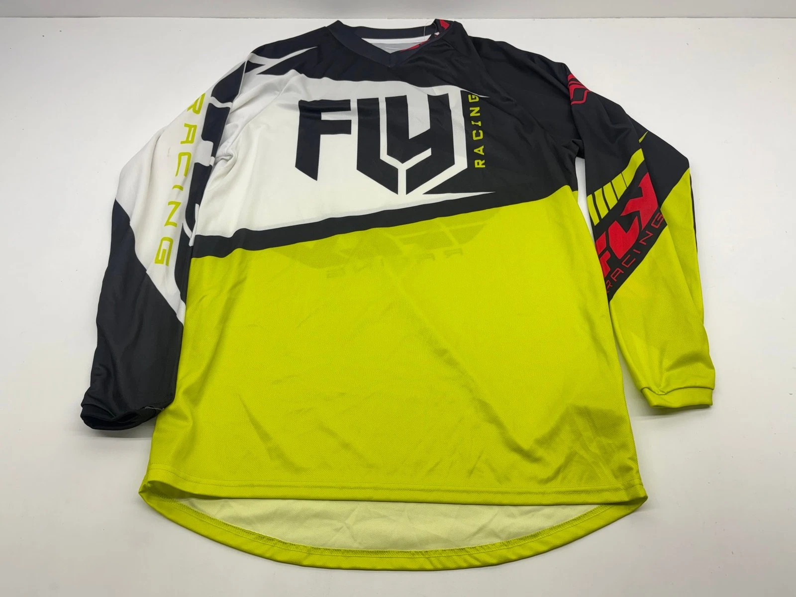 Fly Racing Men's Jersey Medium Yellow Black White M Riding Shirt Apparel Gear MX