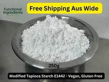 Modified Tapioca Starch E1442 - Food Grade Thickener  Stabiliser GF & Vegan 250g