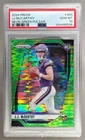 8556 J.J. McCarthy 2024 Panini Prizm #400 Neon Green Pulsar Rookie RC PSA 10