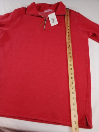 Mujer Rojo Descuento Diva Nuevo Con Etiquetas Pullover Sudadera Talla Grande 1/4 Cremallera - Imagen 9 de 13