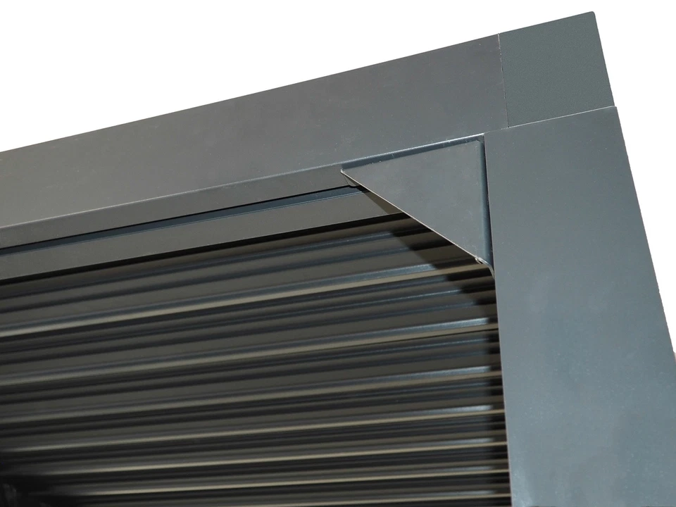 Pavillon Dubai Lamellen Dach Pergola Garten Pavillon 3x3m UV Schutz Beschattung - Bild 4 von 4