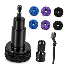 Wheel Hub Cleaning Tool, Brake Rotor Resurfacing Kit - 6 Pads & Coarse Carbon