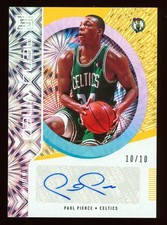 2019-20 Panini Status Paul Pierce Autograph Renowned Fireworks Gold Auto /10