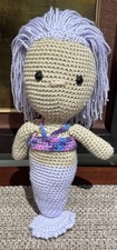 Mermaid Doll Crochet Knitted Mermaid handmade 18  Plush Toy NWOT