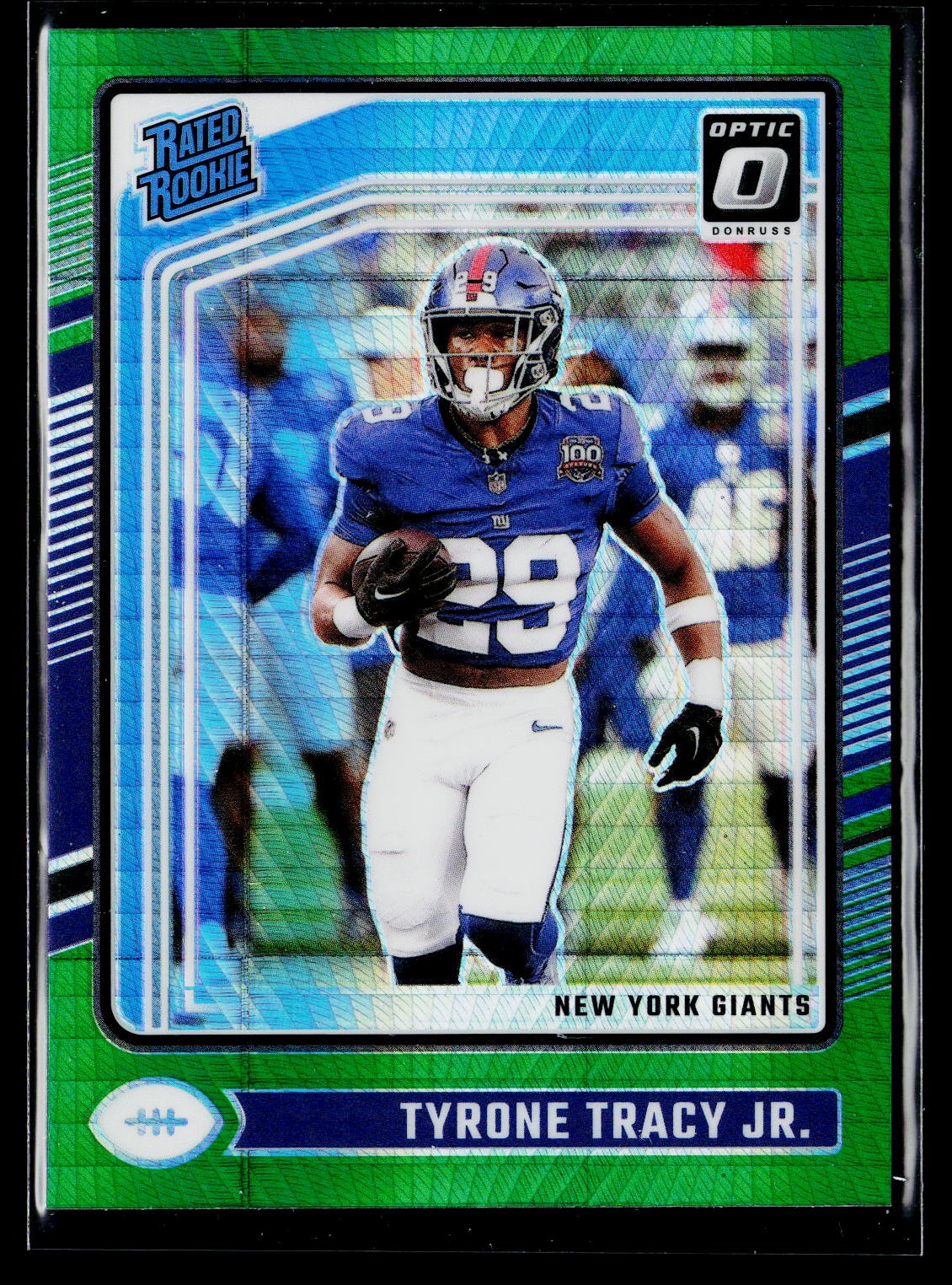 2024 Donruss Optic #259 Tyrone Tracy Jr. Green Hyper