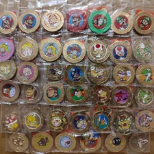 Super Mario Wonderball Coins Lot Frankford Official Collectible Nintendo Badges