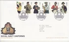 GB Stamps First Day Cover Military Uniforms Royal Navy, Captain, Marine SHS 2009