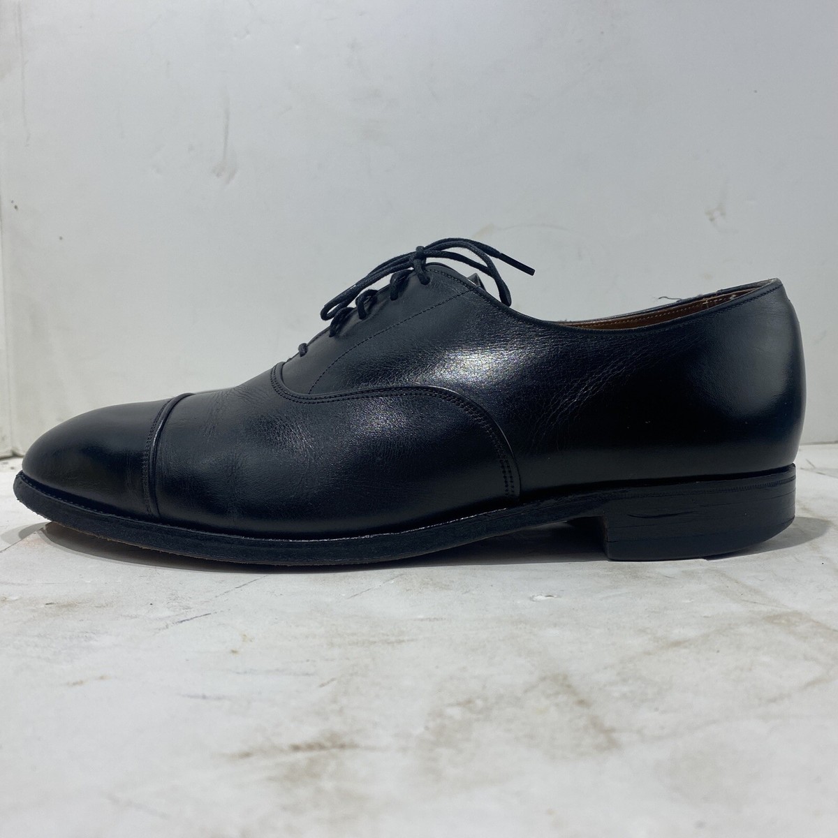 靴  Tweed by CHEANEY Cap Toe Shoes Vtg Tweed Cap Toe Shoes Sz 11 Leather Oxford Made By Cheaney