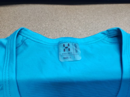 Haglofs T-Shirt Womens Size L Blue Fjellsport Running Large Short Sleeve - Picture 12 of 13
