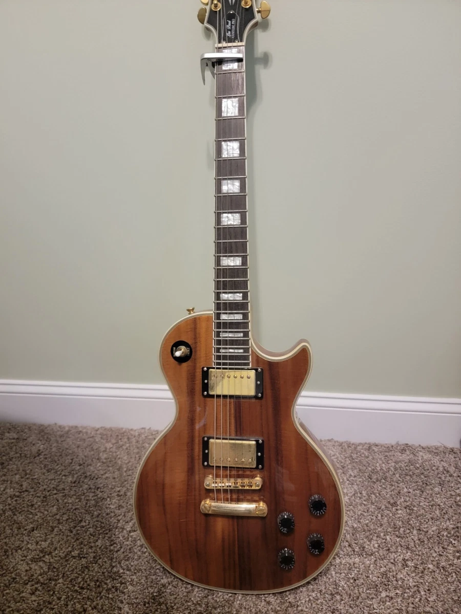 Epiphone Inspired by Gibson Les Paul Custom Koa Natural | eBay