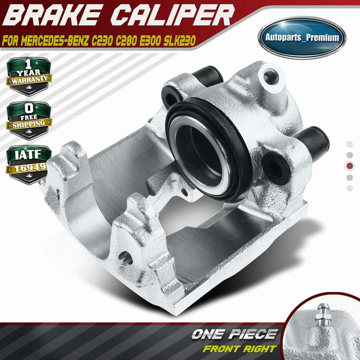 専用ページMサイズ Front Right Disc Brake Caliper for Mercedes-Benz W202 C280