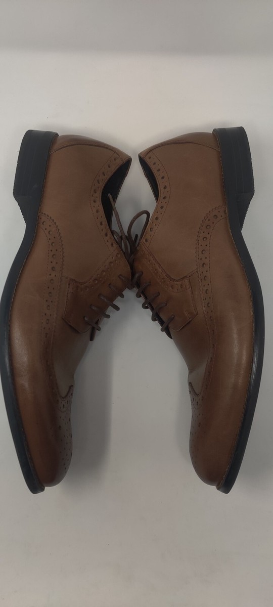 Stacy Adams Shoes Mens 11  Cognac Garrison Wingtip Oxfords 24916-221 Brown View 3