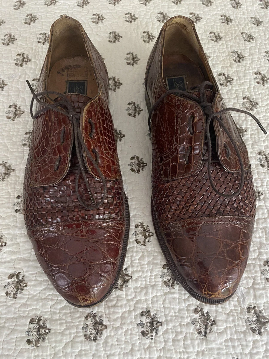 Alligator Men s Italian Premier Weaved Oxfords by Nordstrom size 8