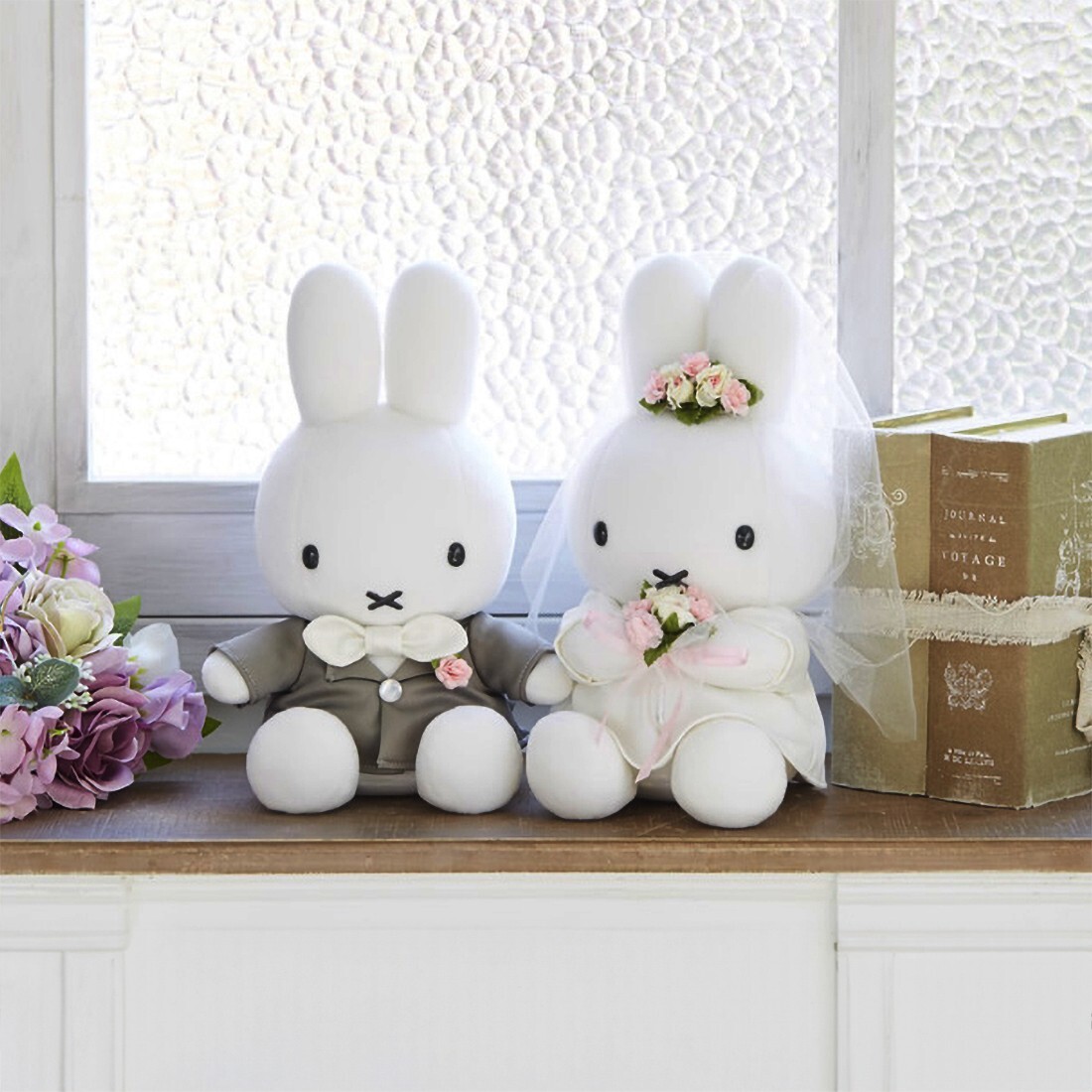 Miffy Wedding Doll Plush Toy 2 Set Box Tuxedo Dress Dick Bruna Miffy Wedding Doll Plush Toy 2 Set Box Tuxedo Dress Dick Bruna