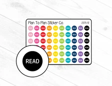2375-12~~Read Dots Planner Stickers.