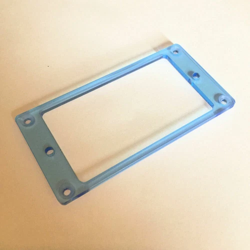 Guitar Parts Humbucker Pickup Bezel Acrylic MOUNTING RING - FLUORESCENT BLUE