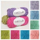 Drops Cotton Light - Dk Yarn - Double Knitting Crochet Wool 50gr Ball Oeko Tex