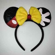 NEW Disney Mickey Mouse Sequins Ears Headband