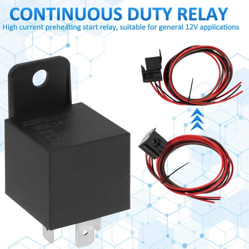 Adjustable 12V Electric Radiator Fan Thermostat 3-Pin Control Relay Wire Kit⇕ - Picture 3 of 11