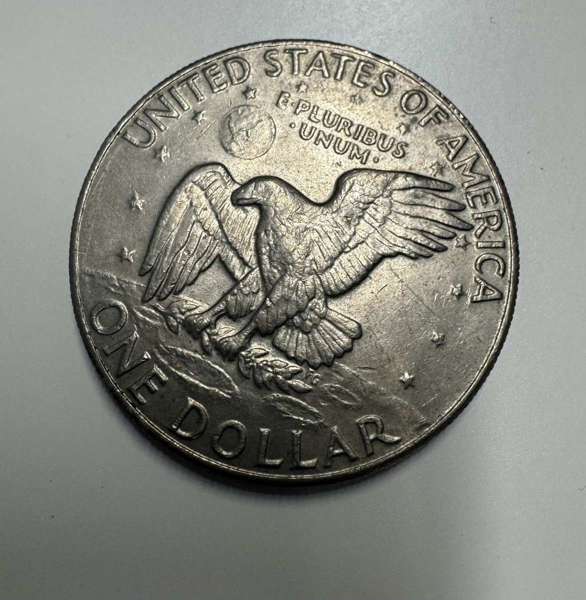 Vintage 1974 One Dollar Silver Liberty Eisenhower Coin Flying