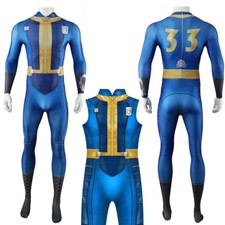Hank Jumpsuit Cosplay Fallout Bodysuit Men Uniform Costume Halloween Adult Kids
