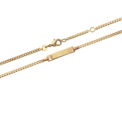 Bracciale Unoaerre Fashion Jewellery da uomo a catena ovale dorato - Gioielleria
