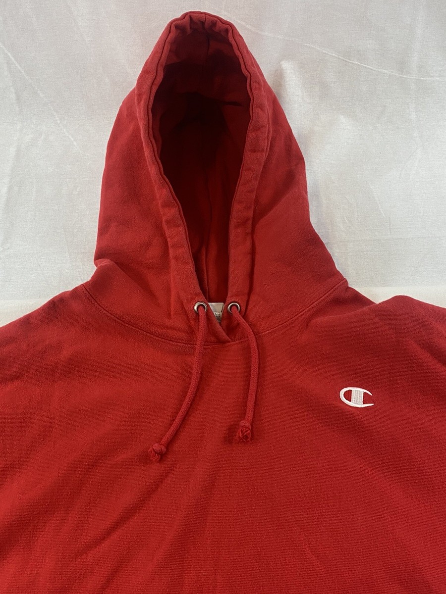 ジャケット・アウター 90s USA champion reverse weave hoodie M Vintage 90s Champion Reverse Weave Gray w Red Stripe Hoodie