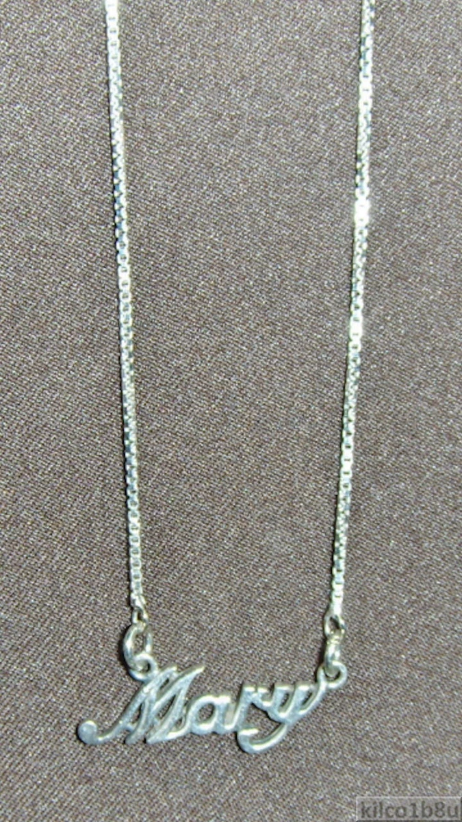 Sterling silver name plate deals