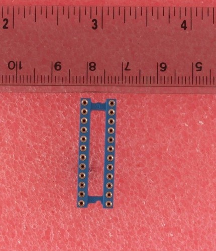 2 PCS - 24 pin IC sockets - Blue - Picture 2 of 4