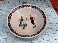 Figgjo Flint Norway Hardanger Dancers Dessert Cereal Bowl 6.5"