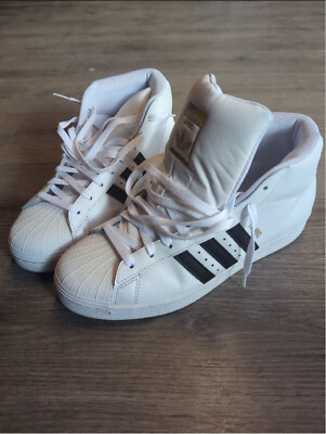 Adidas Pro Model high top shoes mens size 10 adidas Pro Model ADV Core Black & Crystal White High Top  main image 2