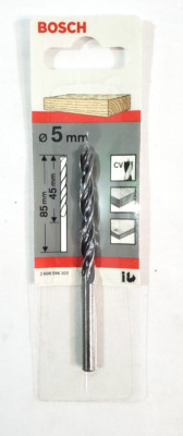 Bosch Professional Holzspiralbohrer Standard, Ø 5mm, Bohrer