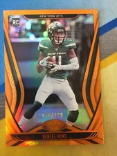 2020 Panini Certified Football DENZEL MIMS Jets Orange Mirror Rookie #168/199
