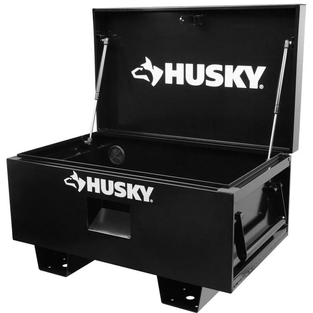 Husky Job Site Tool Box Jobsite Storage Organizer Steel Black 32 X 19.3 Inch New