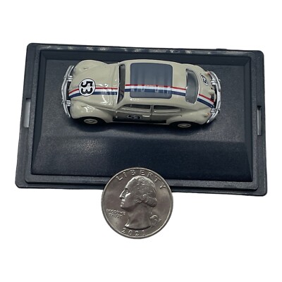 Oxford Diecast 76VWB001 VW Beetle Herbie Pearl White 1 76 OO Scale