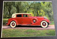 Vintage Continental Postcard - Red 1932 Chrysler Imperial Custom - FLAWLESS