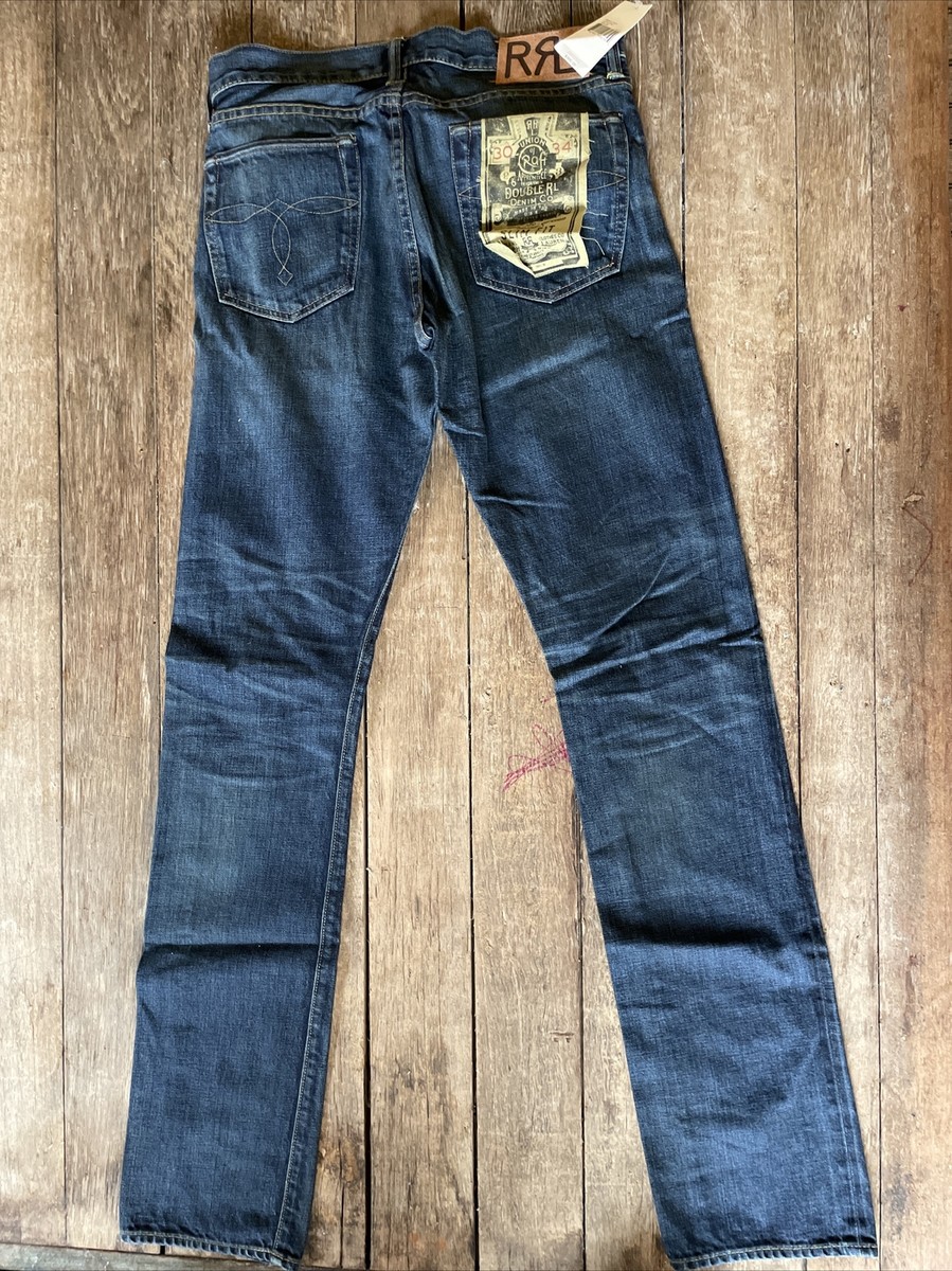 RRL Men's Jeans slim fit Japan woven selvedge Denim