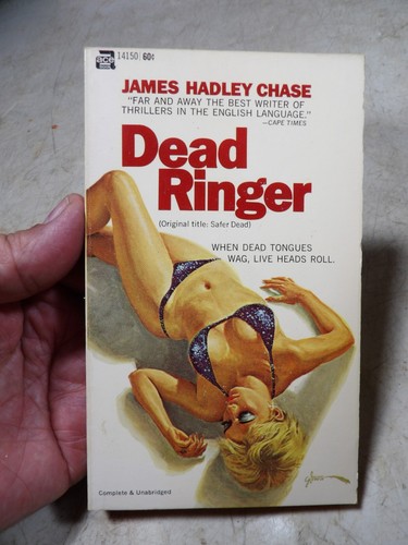 Vintage 1955 1. Druck Dead Ringer (Safer Dead) Taschenbuch Buch James H Chase