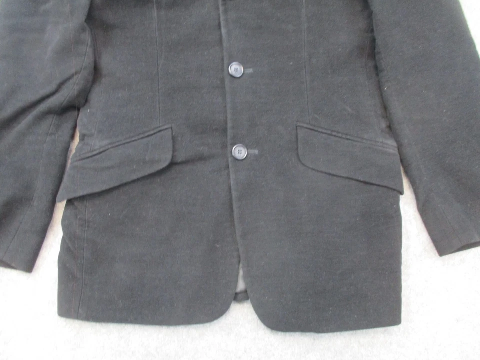 Paul Smith Blazer Mens 36 Black Velvet Coat Jacket 3 Button Adult - Image 3 of 4