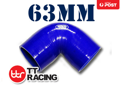 Silicone Samco  90 Degree Elbow Radiator Hose Turbo Air Pipe 63mm 2.48'' (3-ply)