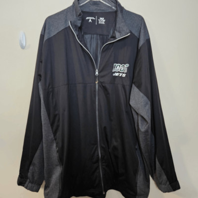 ジャケット・アウター 50s vintage jacket NFL New York Jets 100 Victory Full Zip Jacket Antigua