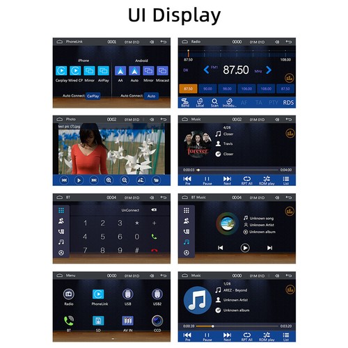 Reproductor de MP5 inalámbrico para automóvil de 4,7" 1 din Android reproductor estéreo multimedia automático - Imagen 6 de 23