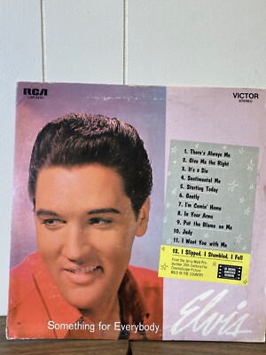 Something For Everybody by Elvis Presley Vinyl - RCA Victor LP - VG+