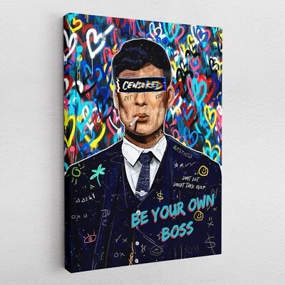 Leinwandbild Poster Acryl Pop Art Cillian Murphy Peaky Blinders Graffiti - Bild 1 von 4