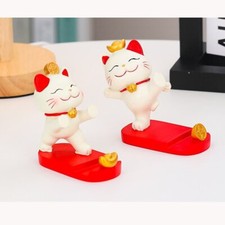 Kawaii Lucky Cat Phone Stand   Maneki Neko Style for All Phones