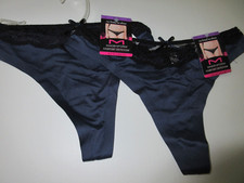 Maidenform  THONG Panty underwear 2-Pairs No Lines No Show Blue 40149  2XL/ 9